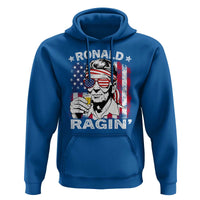 Ronald Reagan Hoodie 4th of July America Flag Beer