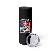 Ronald Reagan Skinny Tumbler 4th of July America Flag Beer
