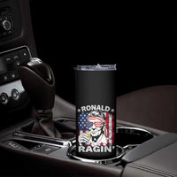 Ronald Reagan Skinny Tumbler 4th of July America Flag Beer