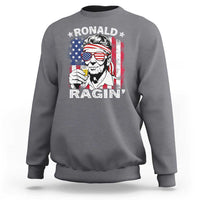 Ronald Reagan Sweatshirt 4th of July America Flag Beer