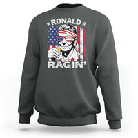 Ronald Reagan Sweatshirt 4th of July America Flag Beer