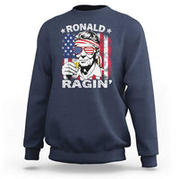 Ronald Reagan Sweatshirt 4th of July America Flag Beer