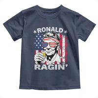 Ronald Reagan Toddler T Shirt 4th of July America Flag Beer