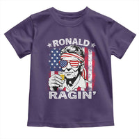 Ronald Reagan Toddler T Shirt 4th of July America Flag Beer