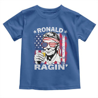 Ronald Reagan Toddler T Shirt 4th of July America Flag Beer
