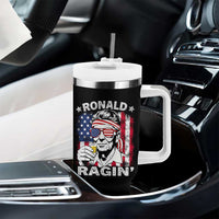 Ronald Reagan Tumbler With Handle 4th of July America Flag Beer