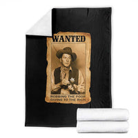 Ronald Reagan Cowboy Retro American President Throw Blanket Robbing The Poor GIving To Te Rich