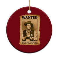 Ronald Reagan Cowboy Retro American President Ceramic Ornament Robbing The Poor GIving To Te Rich
