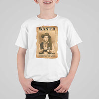 Ronald Reagan Cowboy Retro American President T Shirt For Kid Robbing The Poor GIving To Te Rich