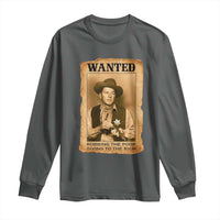 Ronald Reagan Cowboy Retro American President Long Sleeve Shirt Robbing The Poor GIving To Te Rich