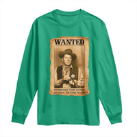 Ronald Reagan Cowboy Retro American President Long Sleeve Shirt Robbing The Poor GIving To Te Rich