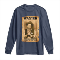 Ronald Reagan Cowboy Retro American President Long Sleeve Shirt Robbing The Poor GIving To Te Rich