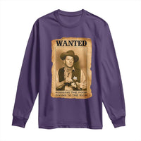 Ronald Reagan Cowboy Retro American President Long Sleeve Shirt Robbing The Poor GIving To Te Rich