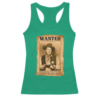 Ronald Reagan Cowboy Retro American President Racerback Tank Top Robbing The Poor GIving To Te Rich