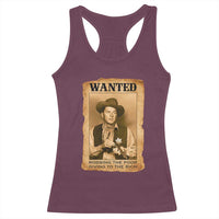 Ronald Reagan Cowboy Retro American President Racerback Tank Top Robbing The Poor GIving To Te Rich