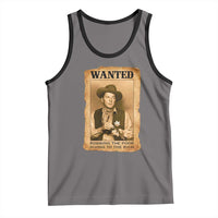 Ronald Reagan Cowboy Retro American President Tank Top Robbing The Poor GIving To Te Rich