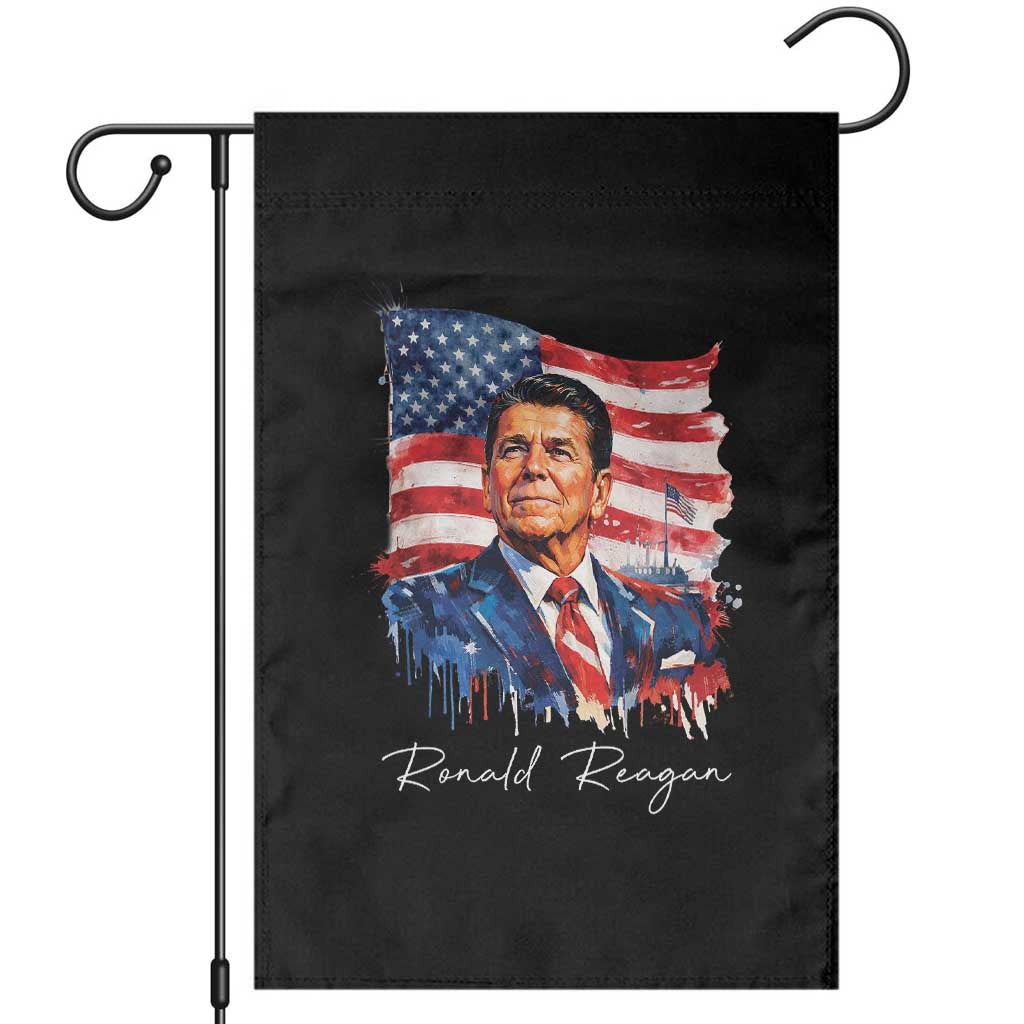 Ronald Regan Patriotic American Flag President Garden Flag