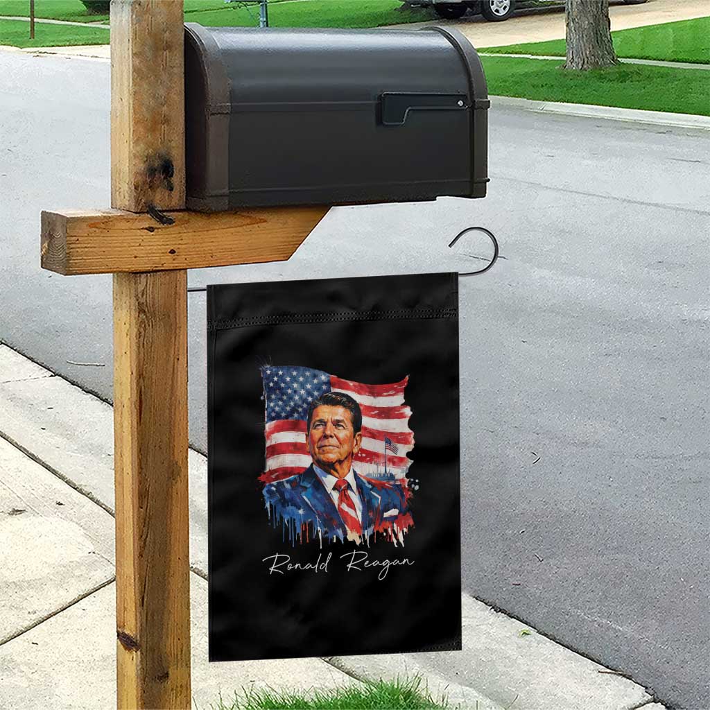 Ronald Regan Patriotic American Flag President Garden Flag