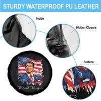 Ronald Regan Patriotic American Flag President Spare Tire Cover