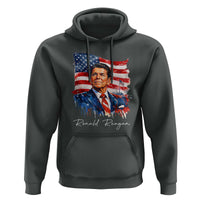 Ronald Regan Patriotic American Flag President Hoodie