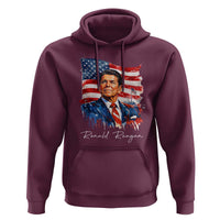 Ronald Regan Patriotic American Flag President Hoodie