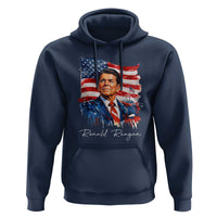 Ronald Regan Patriotic American Flag President Hoodie