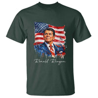 Ronald Regan Patriotic American Flag President T Shirt