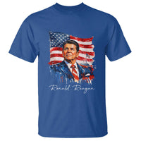 Ronald Regan Patriotic American Flag President T Shirt