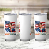 Ronald Regan Patriotic American Flag President Tumbler Cup