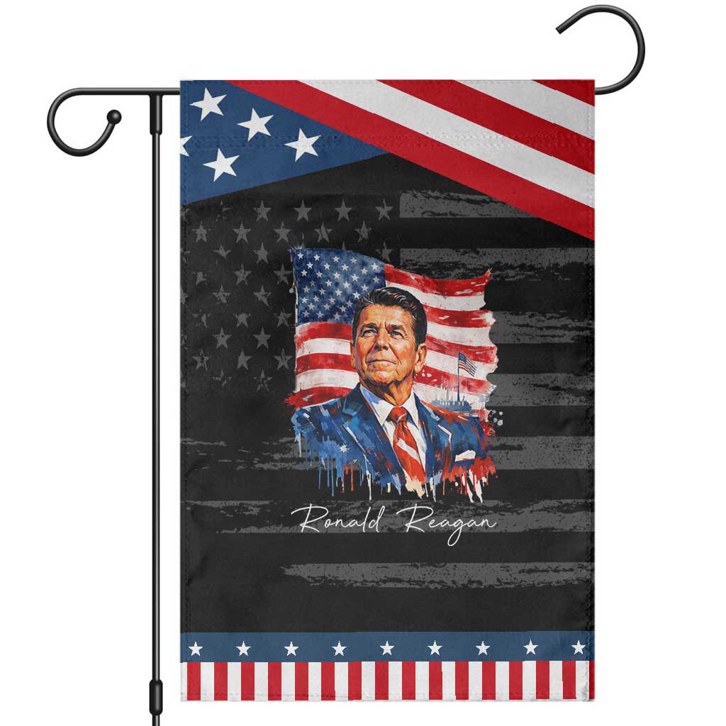 Ronald Reagan Patriotic American Flag President Garden Flag