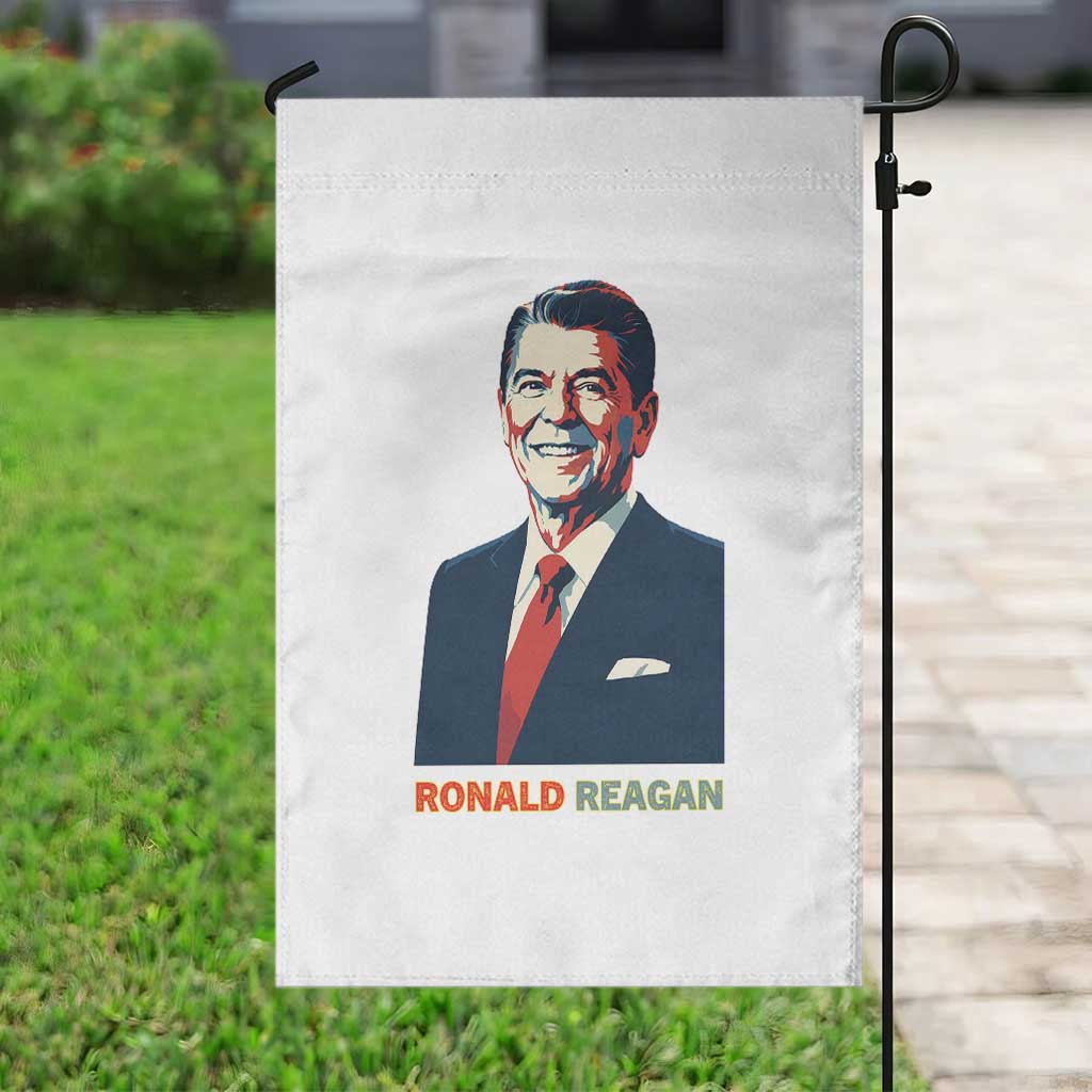 Ronald Regan Garden Flag American Flag US President