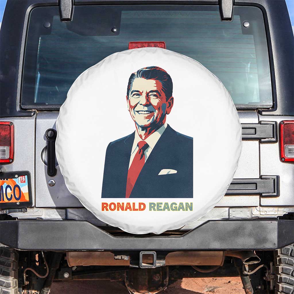 Ronald Regan Spare Tire Cover American Flag US President