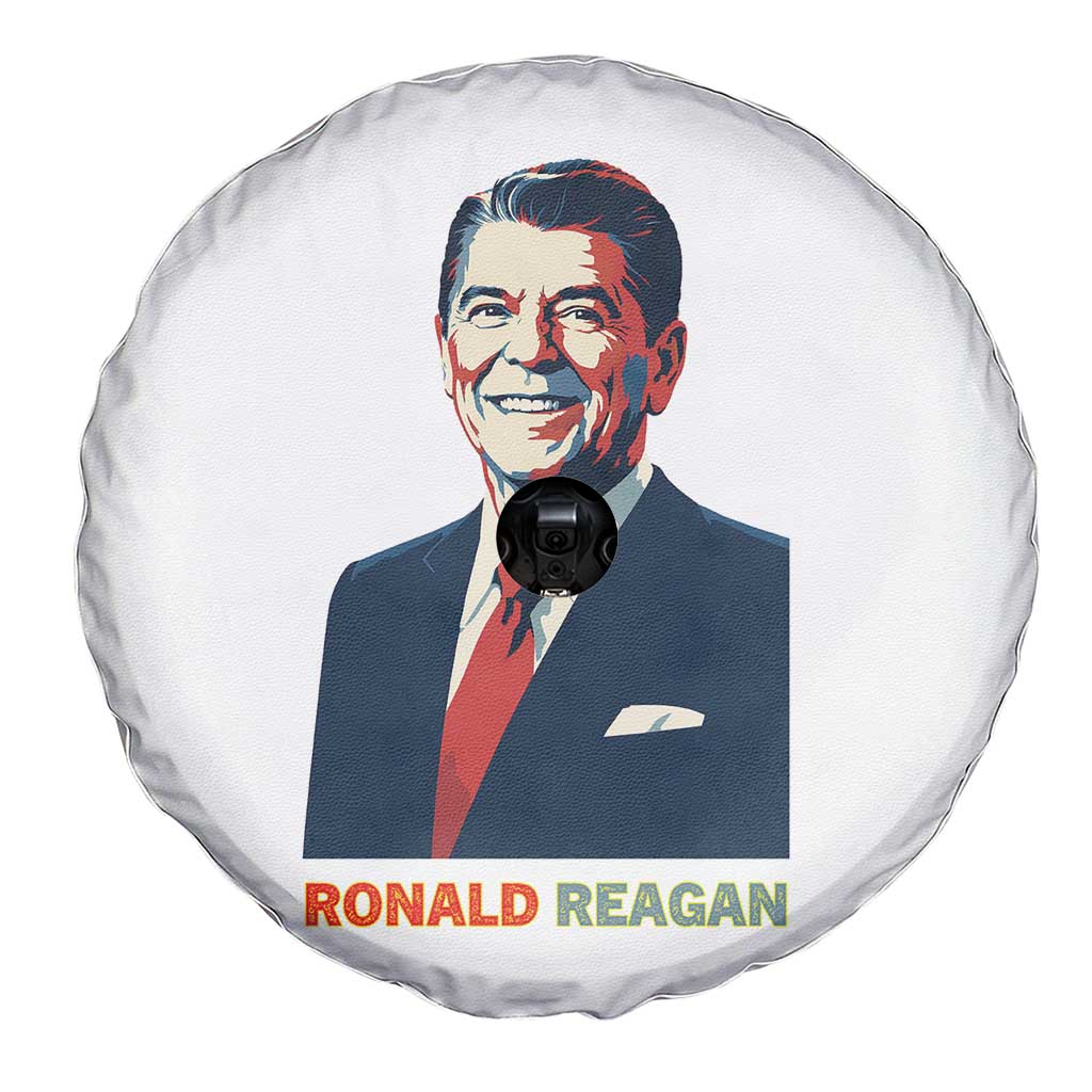 Ronald Regan Spare Tire Cover American Flag US President