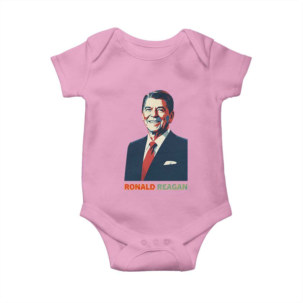 Ronald Regan Baby Onesie American Flag US President