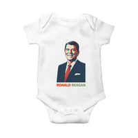 Ronald Regan Baby Onesie American Flag US President