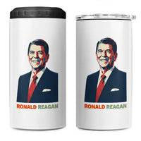 Ronald Regan 4 in 1 Can Cooler Tumbler American Flag US President