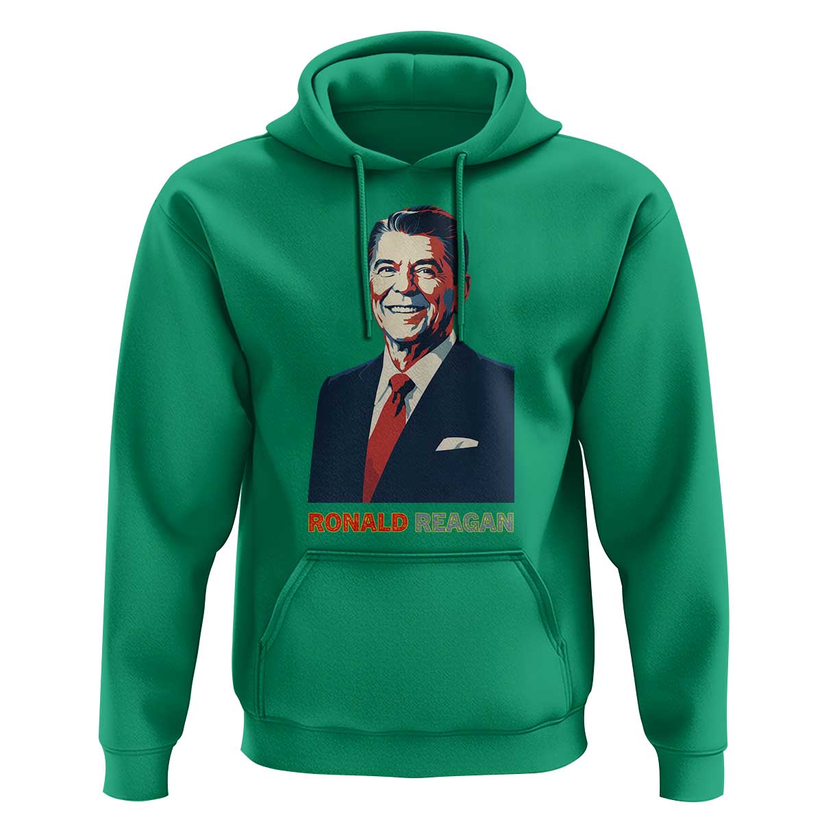 Ronald Regan Hoodie American Flag US President