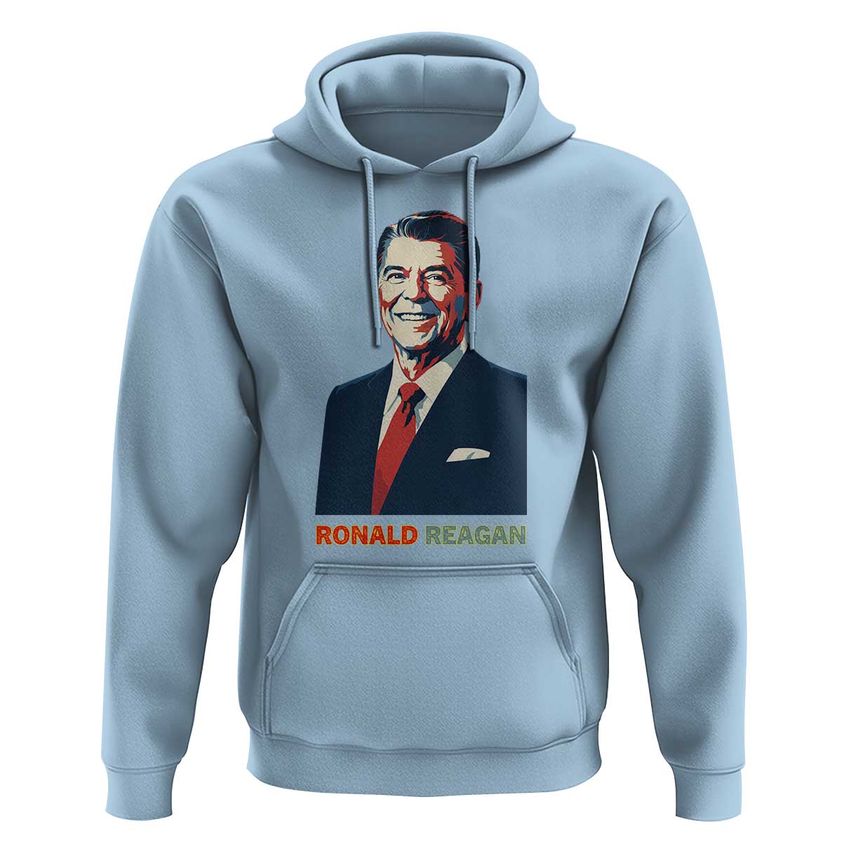 Ronald Regan Hoodie American Flag US President