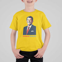 Ronald Regan T Shirt For Kid American Flag US President