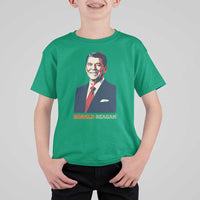 Ronald Regan T Shirt For Kid American Flag US President