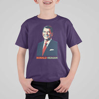 Ronald Regan T Shirt For Kid American Flag US President