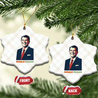 Ronald Regan Ceramic Ornament American Flag US President