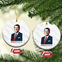 Ronald Regan Ceramic Ornament American Flag US President