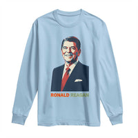 Ronald Regan Long Sleeve Shirt American Flag US President