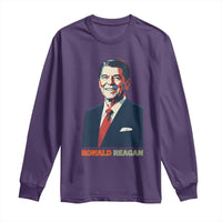 Ronald Regan Long Sleeve Shirt American Flag US President