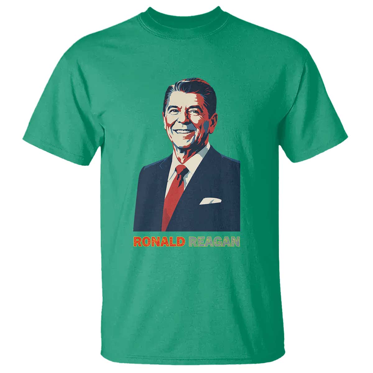 Ronald Regan T Shirt American Flag US President