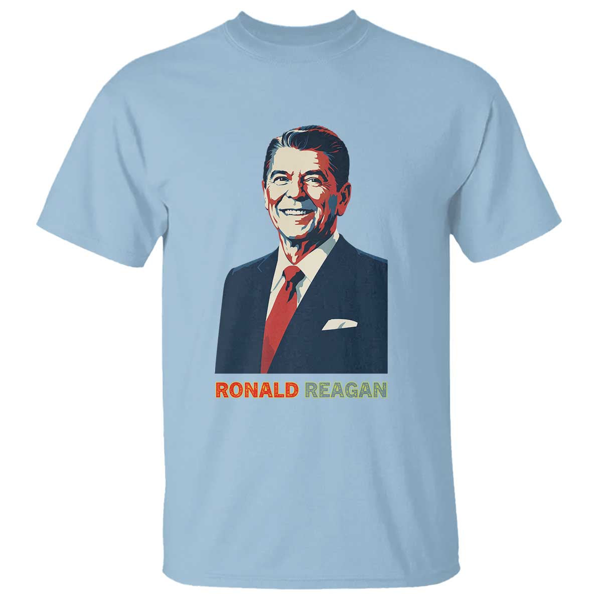 Ronald Regan T Shirt American Flag US President