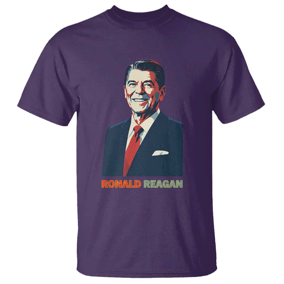 Ronald Regan T Shirt American Flag US President