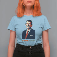 Ronald Regan T Shirt For Women American Flag US President