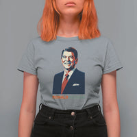 Ronald Regan T Shirt For Women American Flag US President